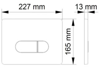 Кнопка смыва Berges Novum хром/белый 040037